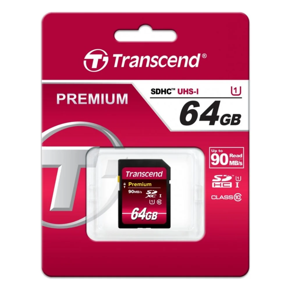 Карта пам'яті Transcend 64Gb SDXC class 10 UHS-I Premium (TS64GSDU1)
