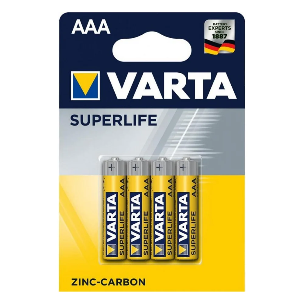 Батарейка Varta SUPERLIFE Zinc-Carbon R03 * 4 (02003101414)