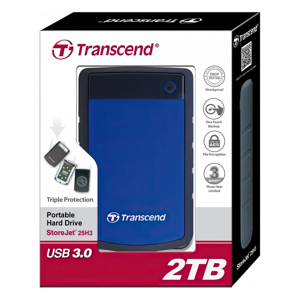 Зовнішній жорсткий диск 2.5" 2TB Transcend (TS2TSJ25H3B) — фото 9