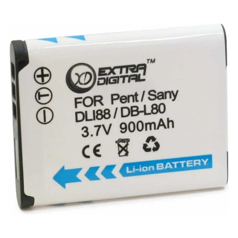 Акумулятор до фото/відео Extradigital Sanyo DB-L80 (BDS2638)