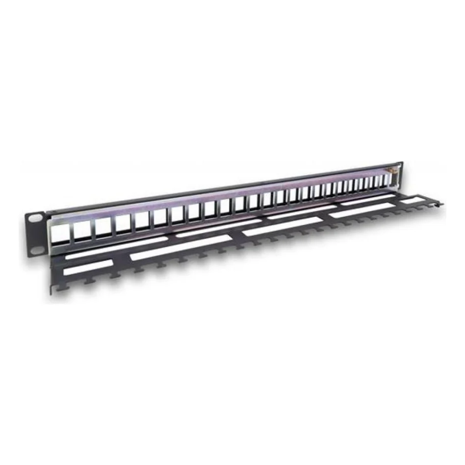 Патч-панель LEGRAND 19" 1U для 24-х модулей Keystone, c пластиковим органайзером (632791)