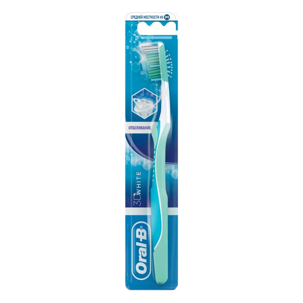 Зубна щітка Oral-B 3D White Отбеливание средняя 1 шт (3014260795085)