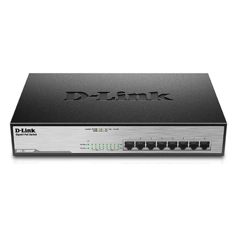 Комутатор мережевий D-Link DGS-1008MP