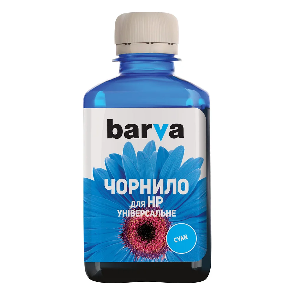 Чорнило Barva HP Universal №2 CYAN 180г (HU2-227)