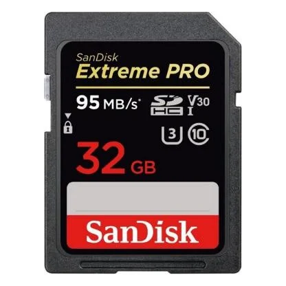 Карта пам'яті SanDisk 32GB SDHC Class10 UHS-I V30 4K Extreme Pro (SDSDXXG-032G-GN4IN)