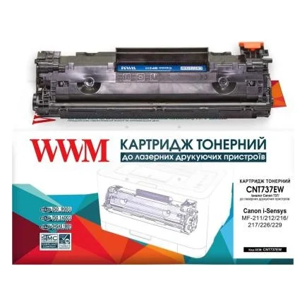 Картридж WWM для Canon 737/ HPCF283X (CNT737EW)