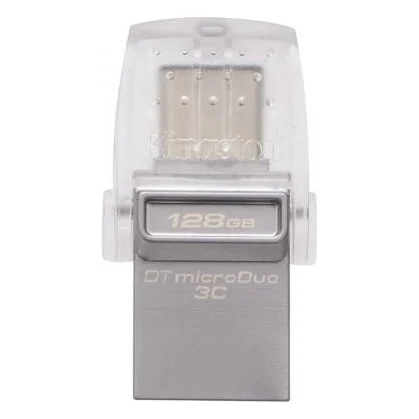 USB флеш накопичувач Kingston 128GB DataTraveler microDuo 3C USB 3.0/Type C (DTDUO3C/128GB)