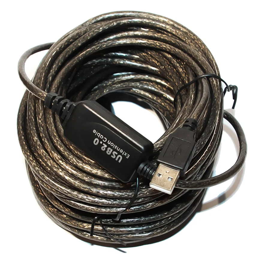 Кабель-подовжувач USB 2.0 AM/AF 20.0m active Merlion (YT-AECWC AM/AF-20.0m)
