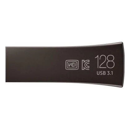 USB флеш накопичувач Samsung 128GB Bar Plus Black USB 3.1 (MUF-128BE4/APC) — фото 2