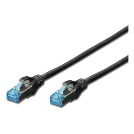 Патч-корд Digitus 5м, cat.5e, SF-UTP, AWG 26/7, black (DK-1531-050/BL)