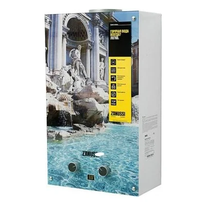 Проточний водонагрівач Zanussi GWH 10 Fonte Glass Trevi (GWH10FONTEGLASSTREVI) — фото 2