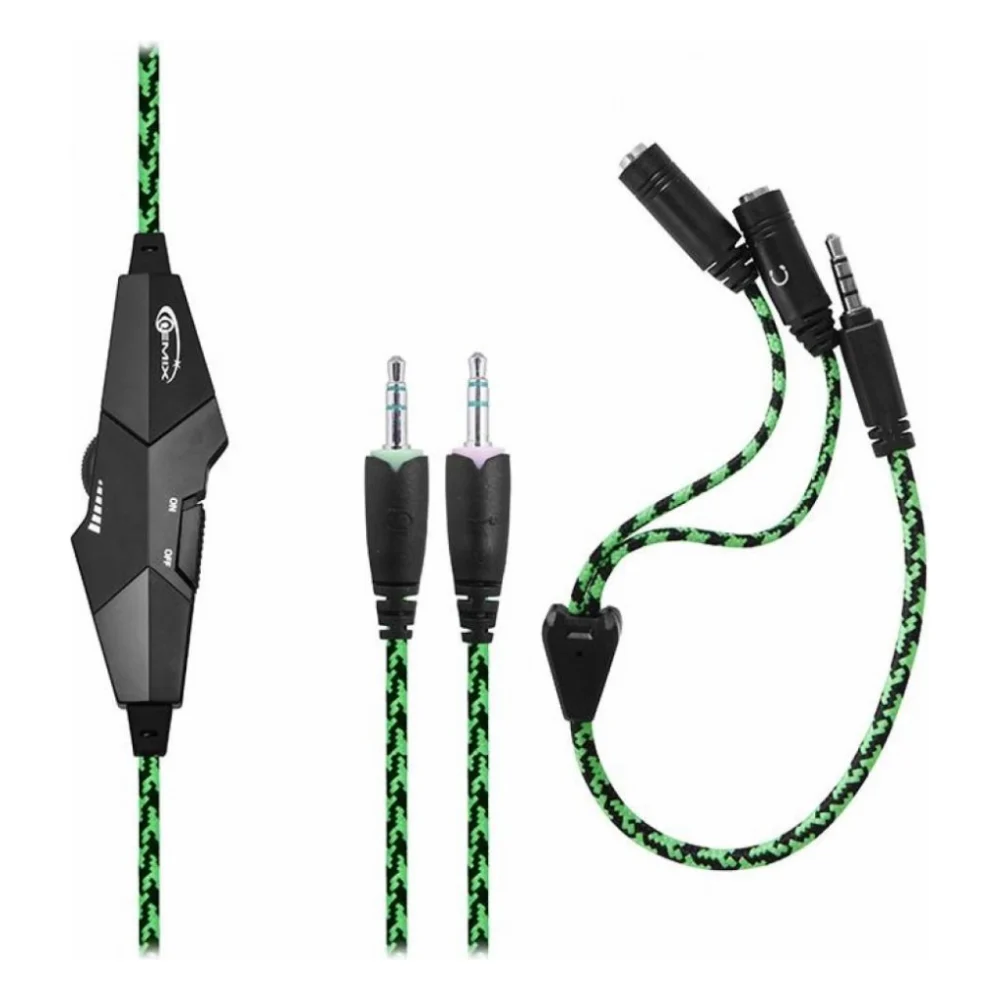 Навушники Gemix X-350 black-green — фото 4