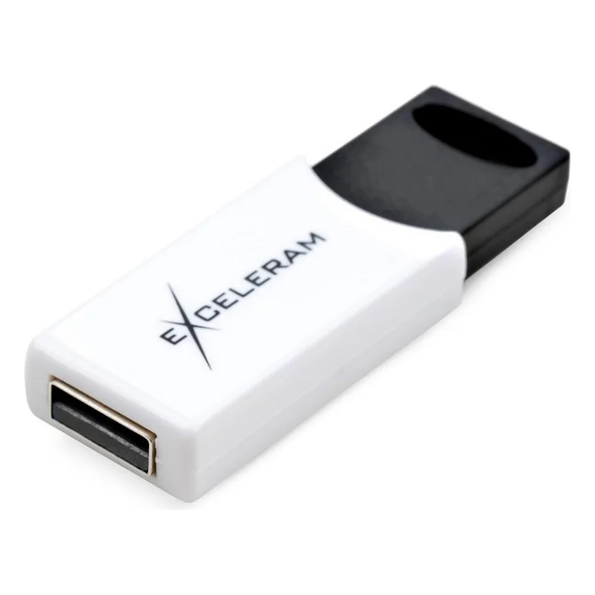 USB флеш накопичувач eXceleram 32GB H2 Series White/Black USB 2.0 (EXU2H2W32) — фото 4