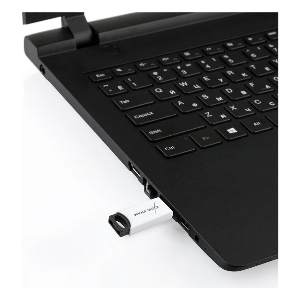 USB флеш накопичувач eXceleram 64GB H2 Series White/Black USB 2.0 (EXU2H2W64) — фото 8