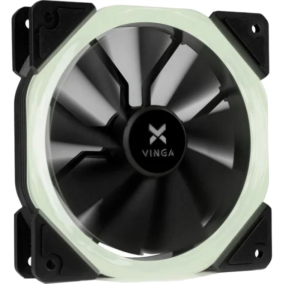 Кулер до корпусу Vinga LED fan-01 white