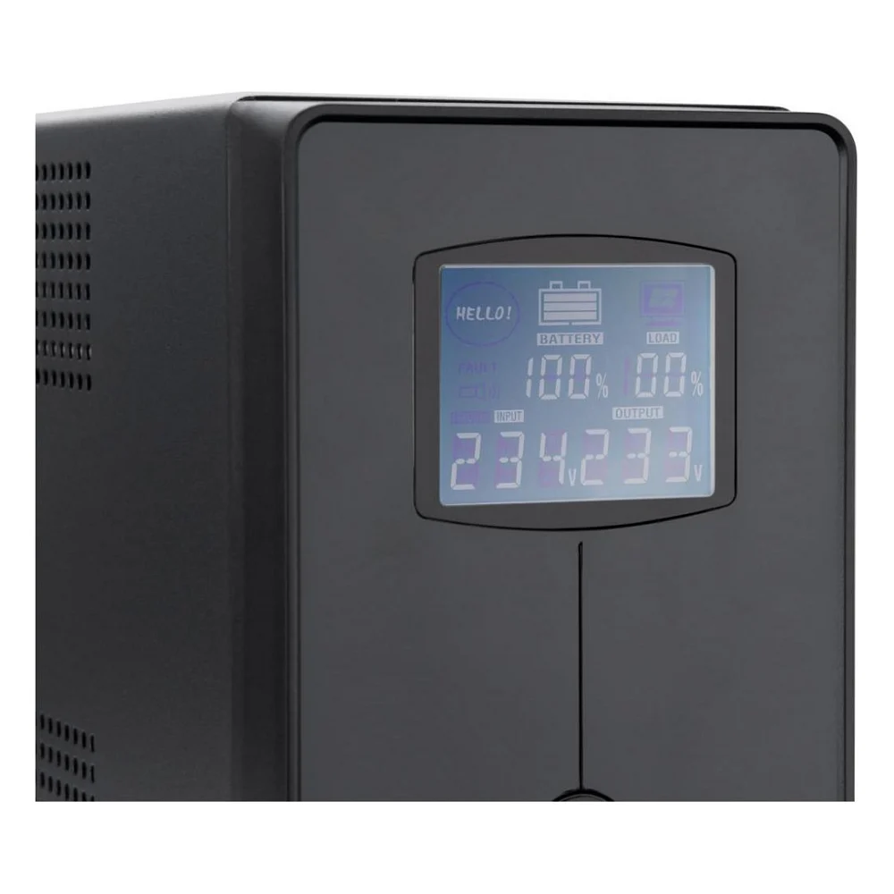 Пристрій безперебійного живлення Vinga LCD 1200VA metal case with USB (VPC-1200MU) — фото 4