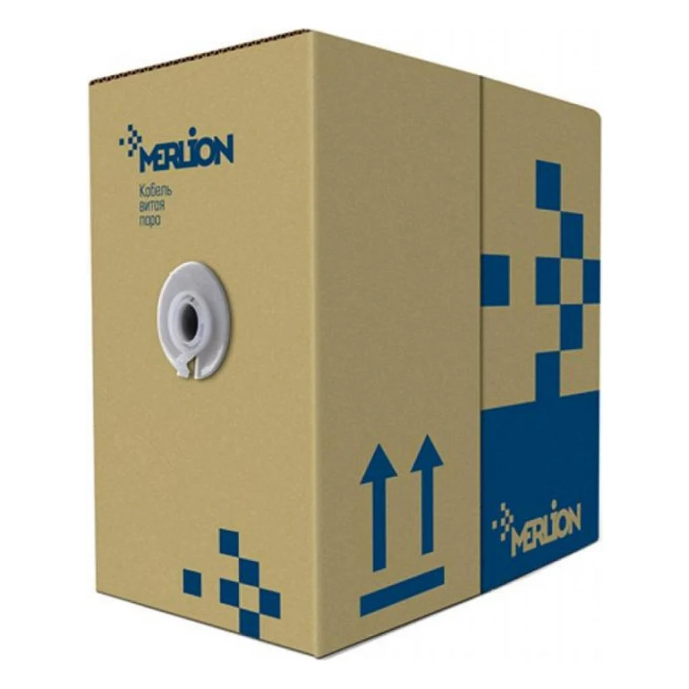 Кабель мережевий Merlion FTP 305м КВПЭ (4*2*0,51) 4Р 24AWG [СCA] (11354)