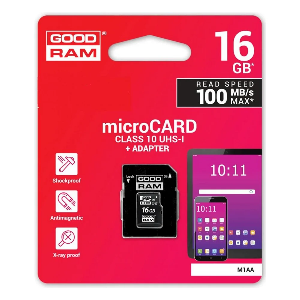 Карта пам'яті Goodram 16GB microSDHC Class 10 (M1AA-0160R12) — фото 5