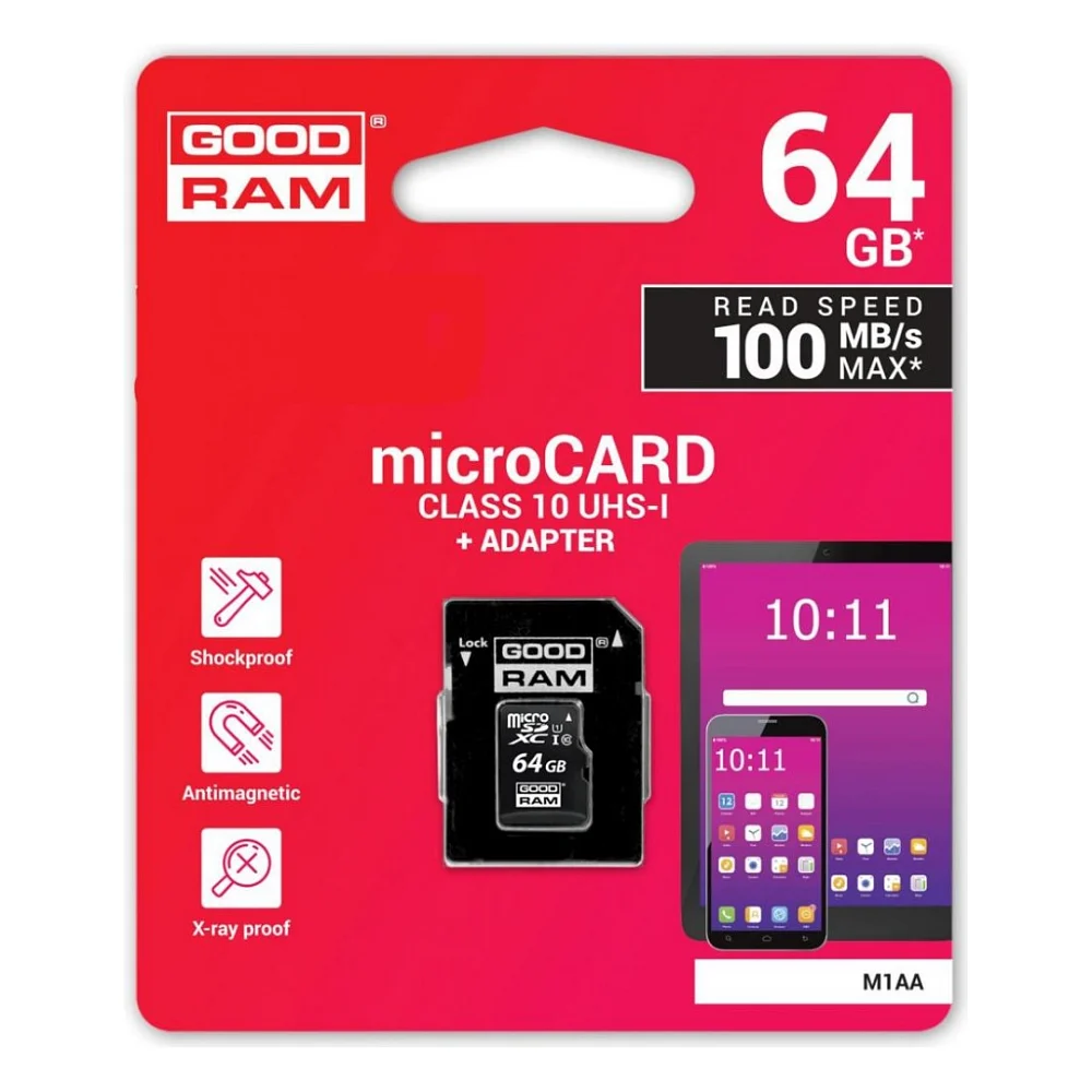 Карта пам'яті Goodram 64GB microSDXC Class 10 (M1AA-0640R12) — фото 8