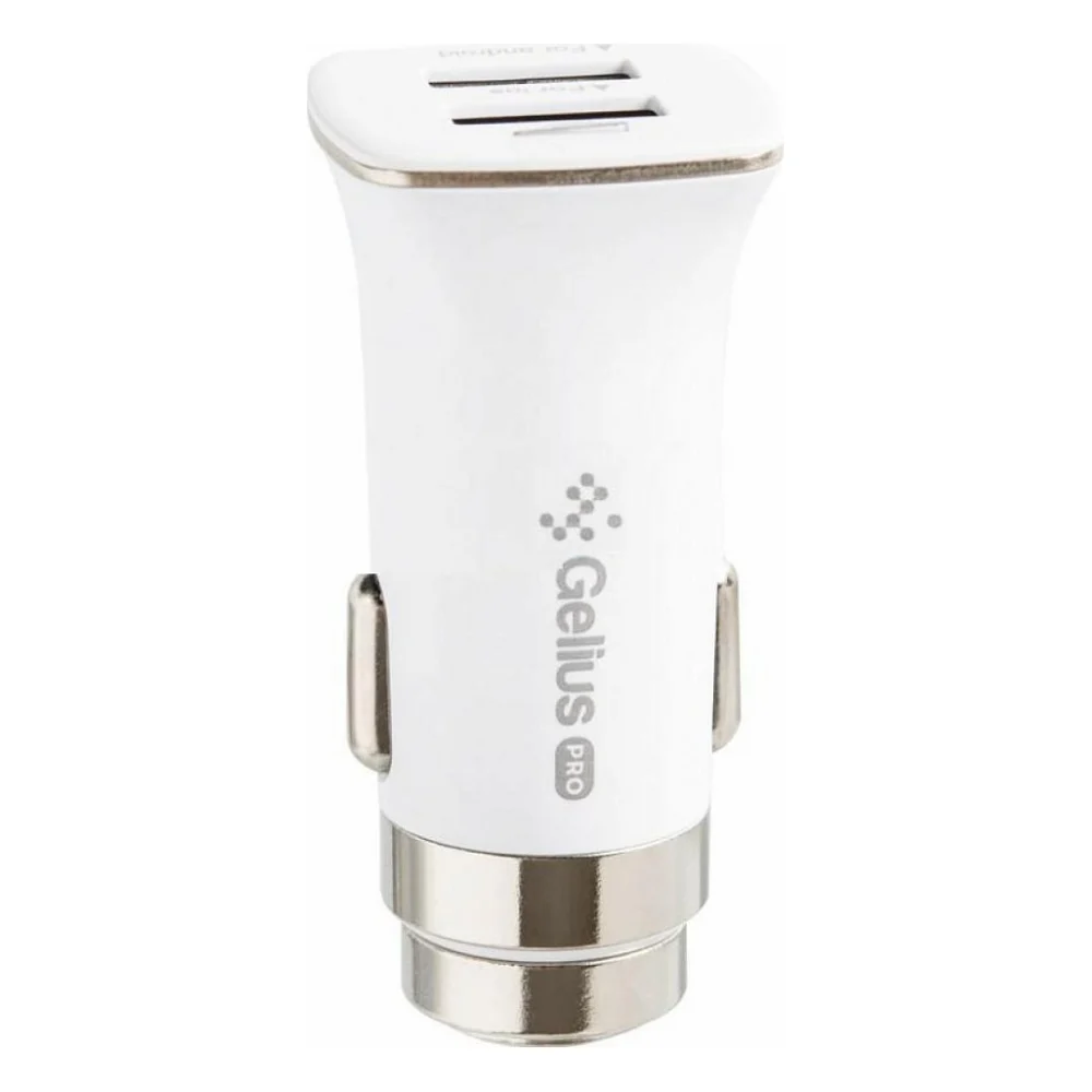 Автомобільний зарядний пристрій Gelius Pro Apollo GP-CC01 2USB 3.1A + Cable iPhone X White (71433)