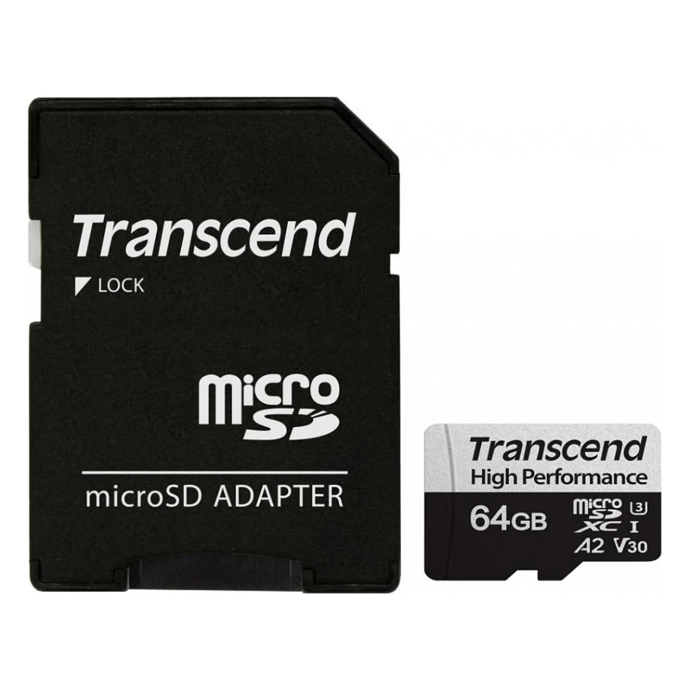 Карта пам'яті Transcend 64GB microSDXC class 10 UHS-I U1 High Endurance (TS64GUSD350V)