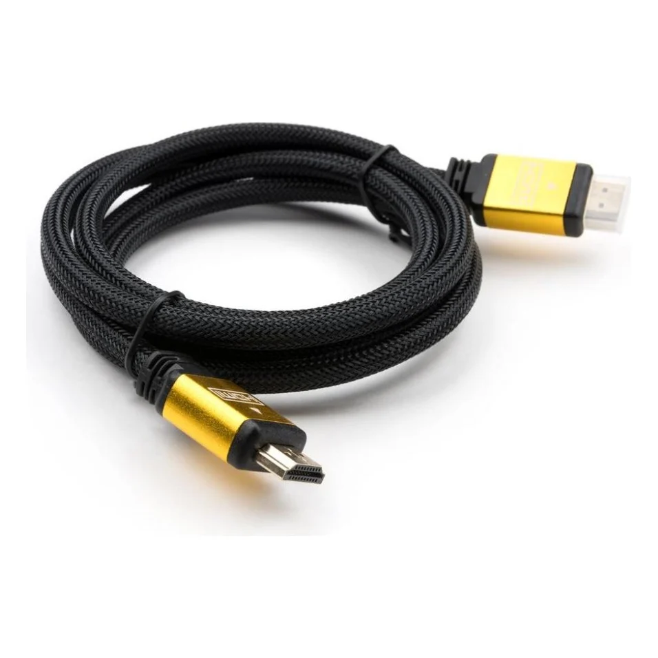 Кабель мультимедійний HDMI to HDMI 5 m metal V2.0 Vinga (VCPDCHDMI2VMM5BK) — фото 4