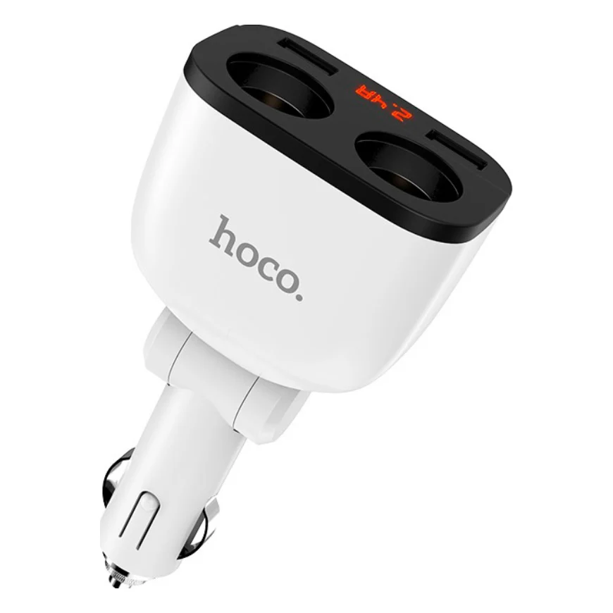 Автомобільний зарядний пристрій Hoco Z28 dual port 3.1A White