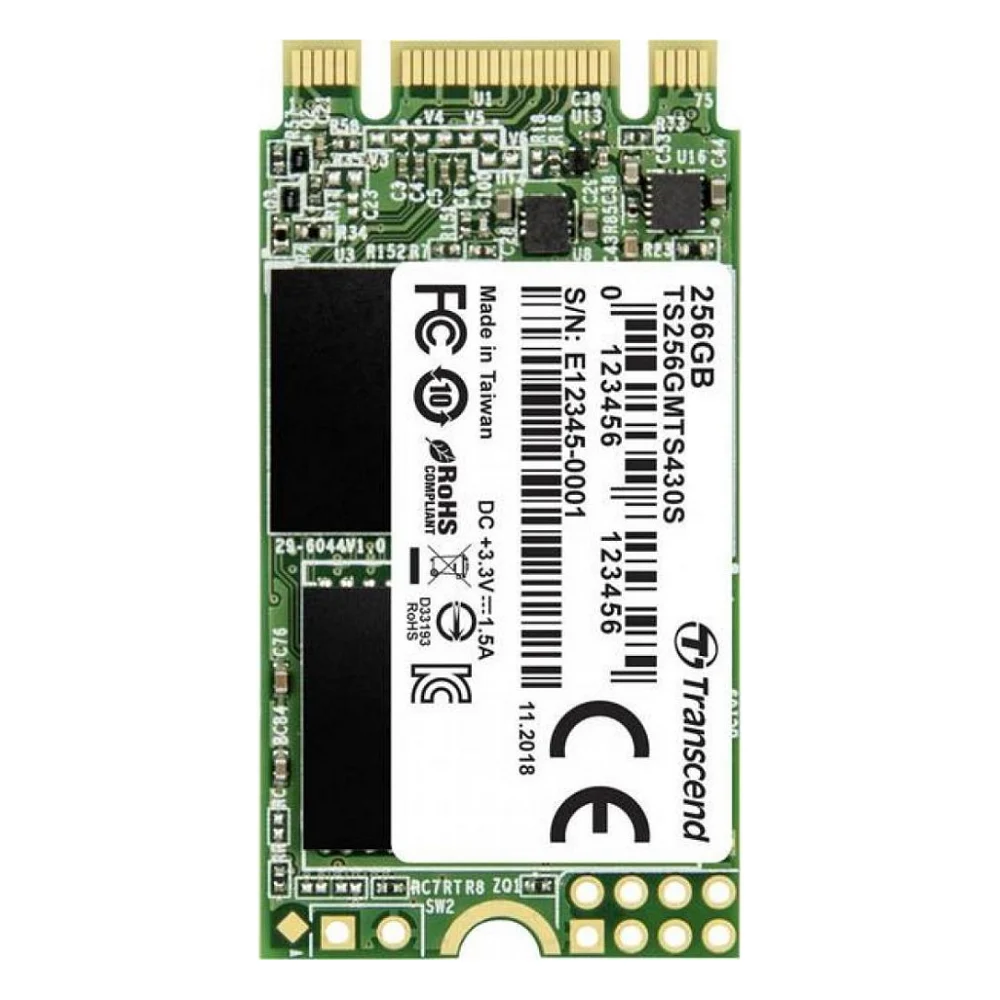 Накопичувач SSD M.2 2242 256GB Transcend (TS256GMTS430S)