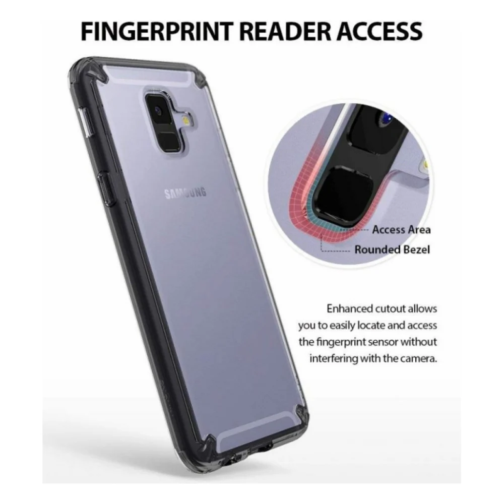 Чохол до моб. телефона Ringke Fusion Samsung Galaxy A6 Smoke Black (RCS4438) — фото 3