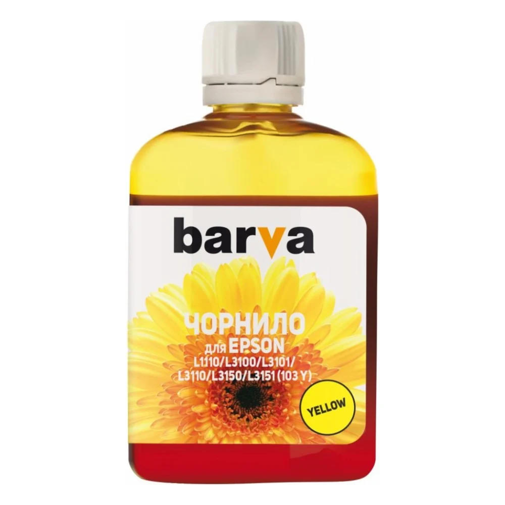 Чорнило Barva EPSON L1110/L3100 (103) 100мл YELLOW (E103-693)