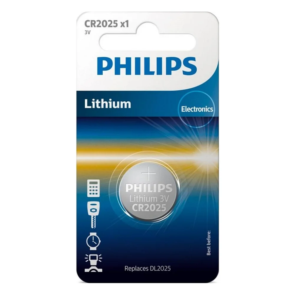Батарейка Philips CR2025 Lithium * 1 (CR2025/01B)