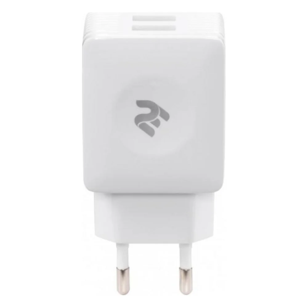 Зарядний пристрій 2E Wall for 2 USB - DC5.0V/4.2 A, white (2E-WC4USB-W)