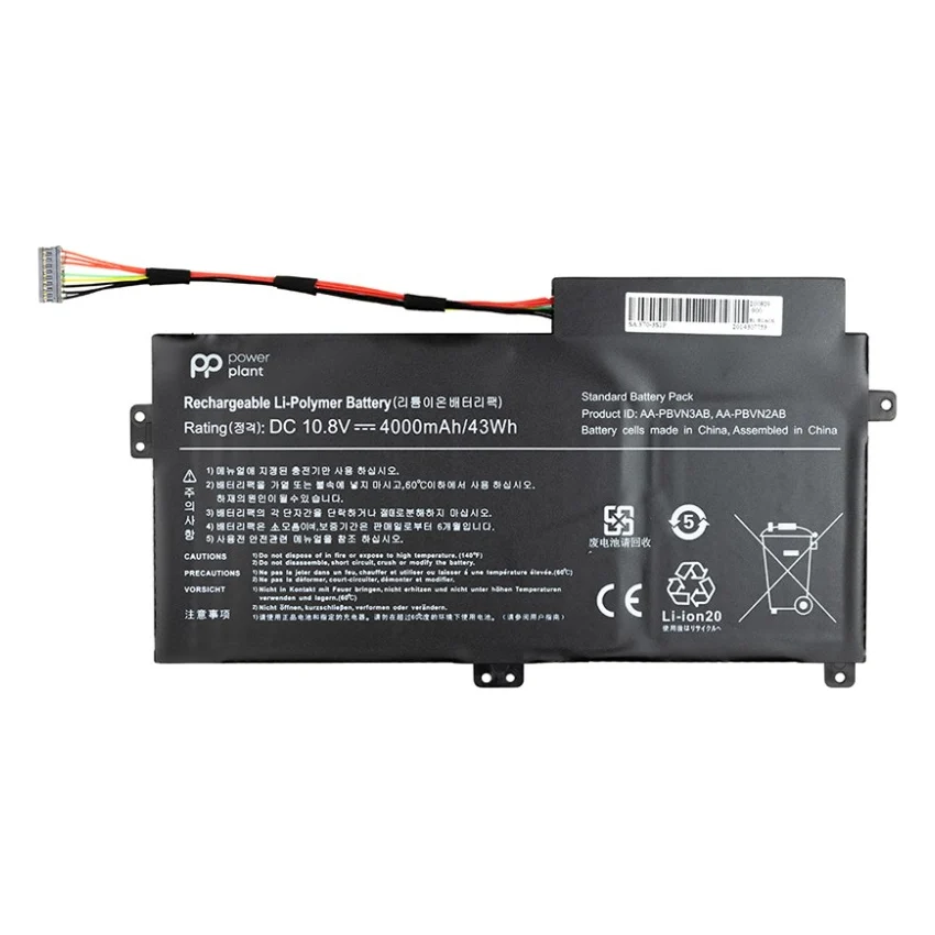 Акумулятор до ноутбука Samsung 370R (AA-PBVN3AB) 11.4V 43Wh PowerPlant (NB490080)