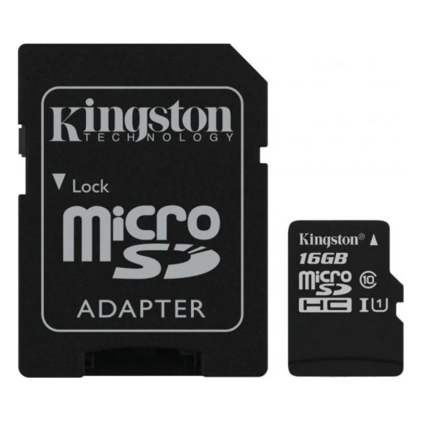 Карта пам'яті Kingston 16GB microSDHC Class 10 Canvas Select Plus 100R A1 (SDCS2/16GB)