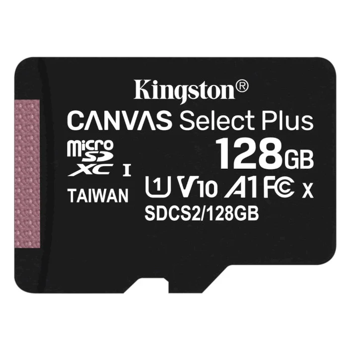 Карта пам'яті Kingston 128GB microSDXC Class 10 Canvas Select Plus 100R A1 (SDCS2/128GBSP)