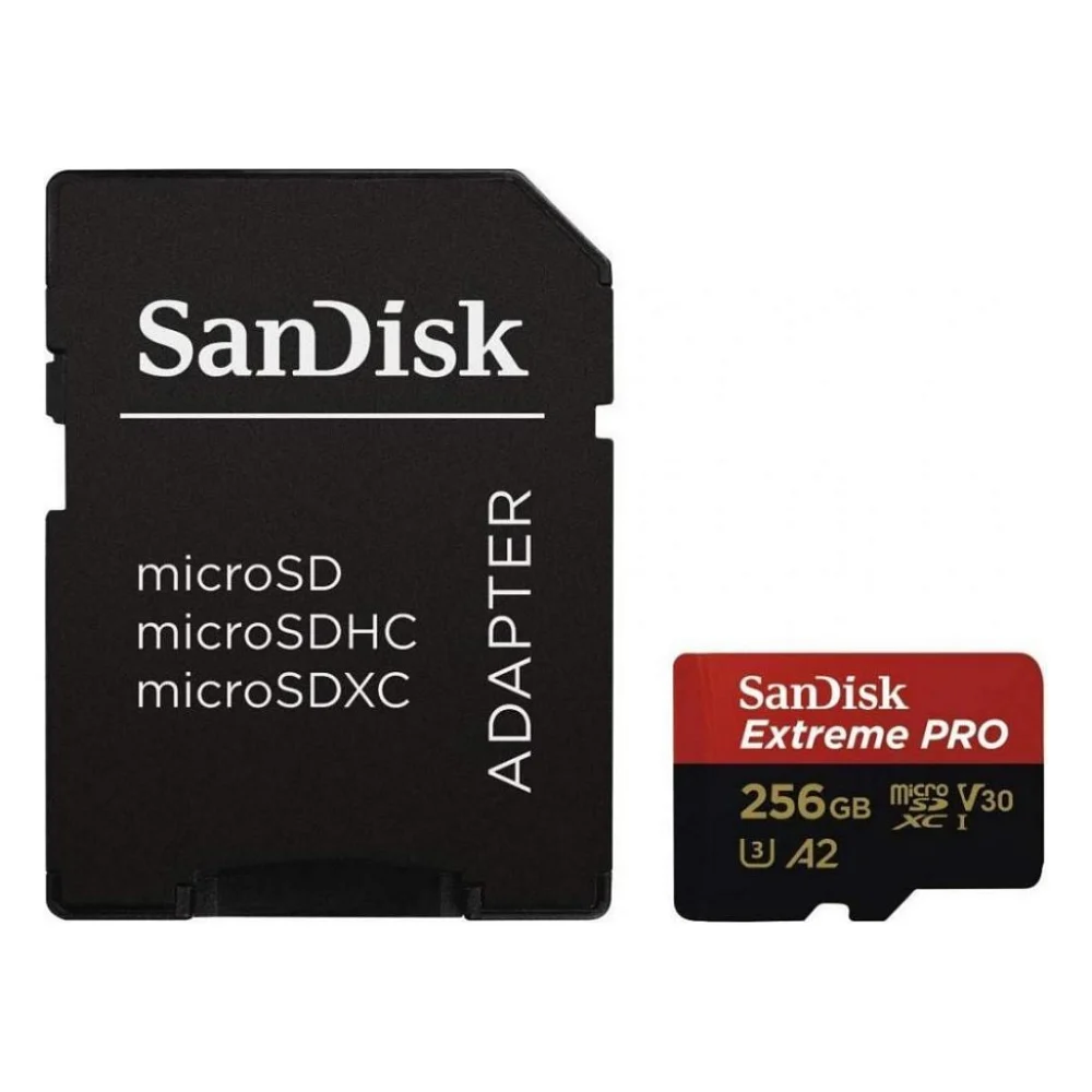 Карта пам'яті SanDisk 256GB microSDXC class 10 V30 UHS-I U3 Extreme Pro (SDSQXCZ-256G-GN6MA)