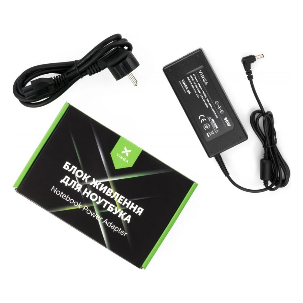 Блок живлення до ноутбуку Vinga Lenovo 90W 20V 4.5A разъем 5.5*2.5 (VPA-2045-LN5525-101)