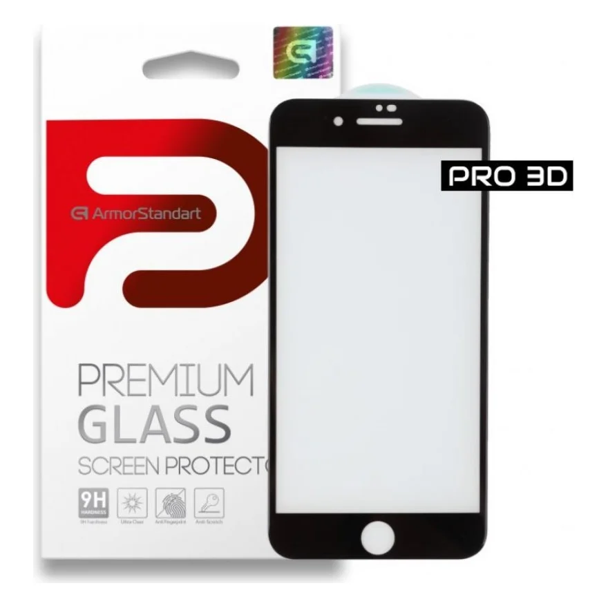 Скло захисне Armorstandart Pro 3D для Apple iPhone 8/7 Black (ARM55364-GP3D-BK)