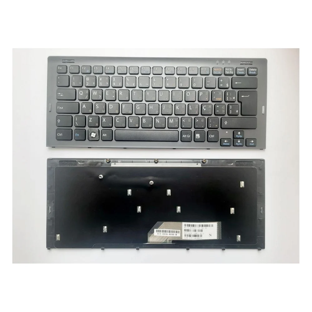 Клавіатура ноутбука Sony VGN-SR series черная с темно-серой рамкой UA (178088432)
