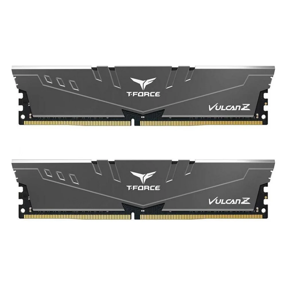 Модуль пам'яті для комп'ютера DDR4 16GB (2x8GB) 3200 MHz T-Force Vulcan Z Gray Team (TLZGD416G3200HC16CDC01)