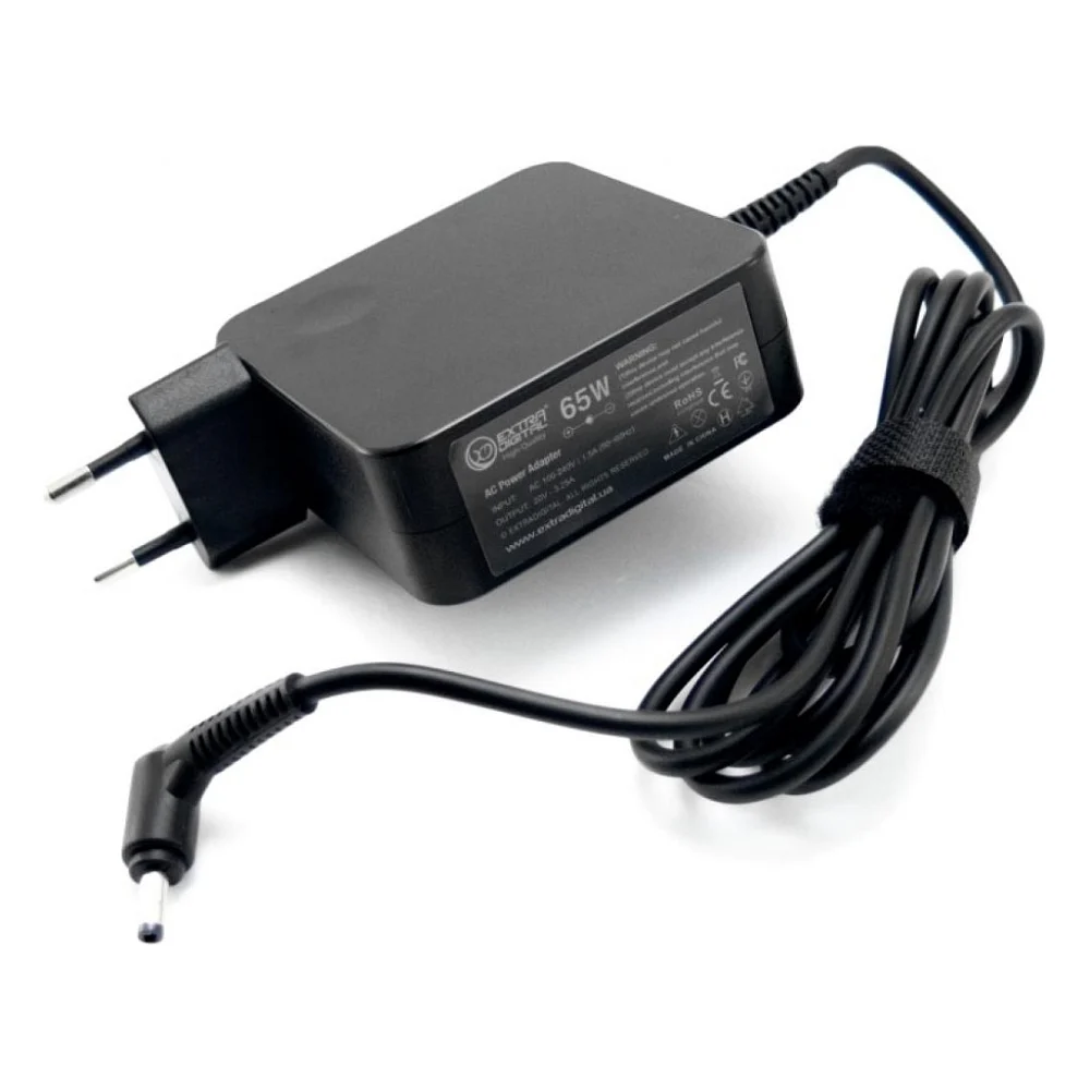 Блок живлення до ноутбуку Extradigital Lenovo 20V, 3.25A, 65W (4.0x1.7) High Quality (PSL3867)