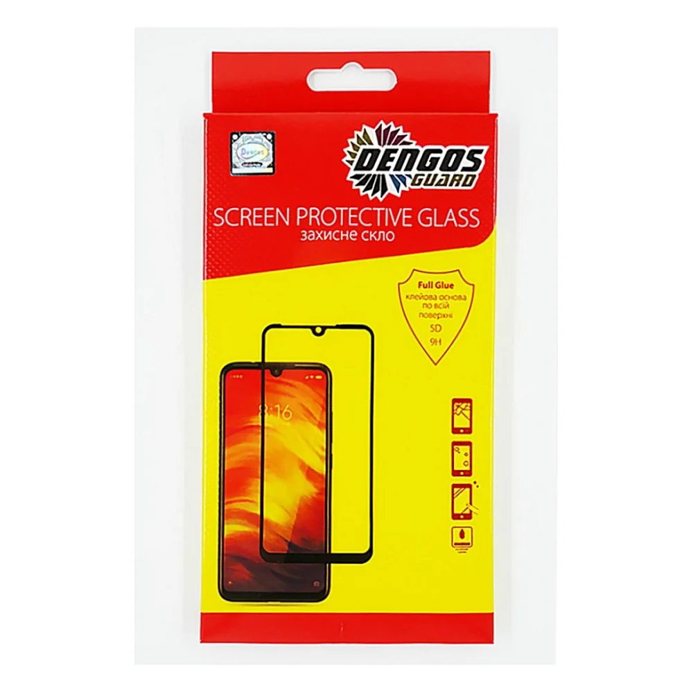 Скло захисне Dengos Full Glue Huawei Nova 5T (black) (TGFG-101)