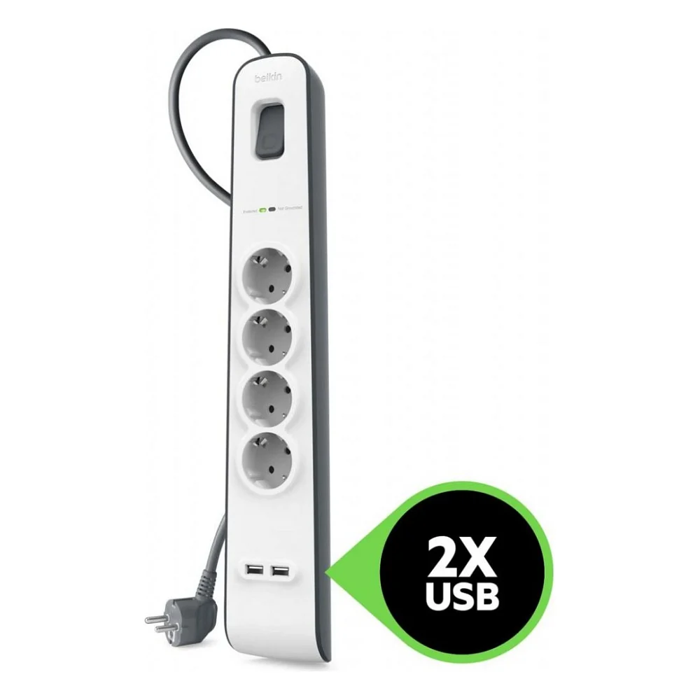 Мережевий фільтр живлення Belkin BSV401vf2M — фото 6