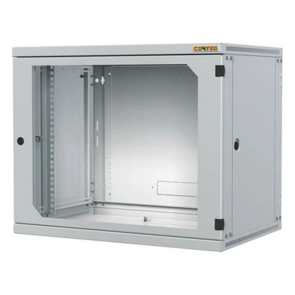 Шафа настінна Conteg 9U 600x600 removable side panels RAL7035 (RUN-09-60/60)