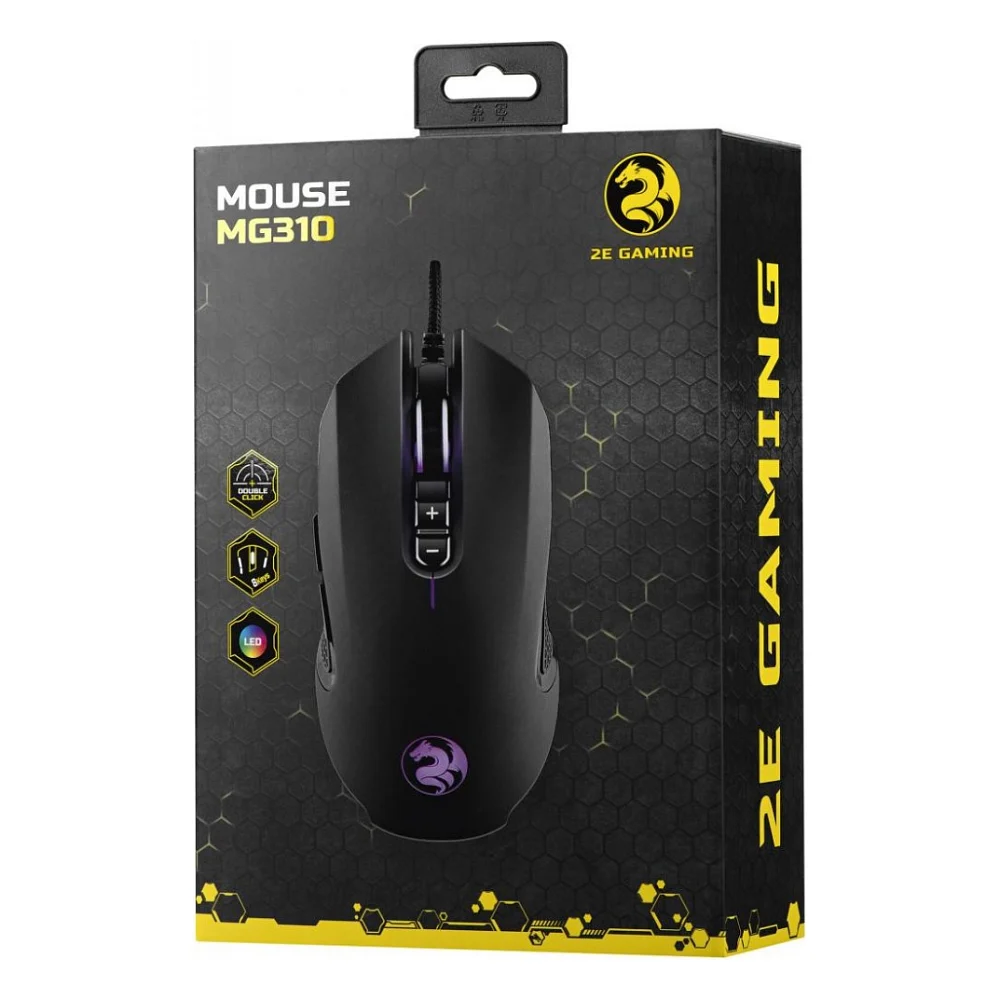 Мишка 2E MG310 LED USB Black (2E-MG310UB) — фото 4