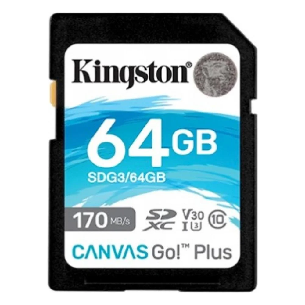 Карта пам'яті Kingston 64GB SDXC class 10 UHS-I U3 Canvas Go Plus (SDG3/64GB)