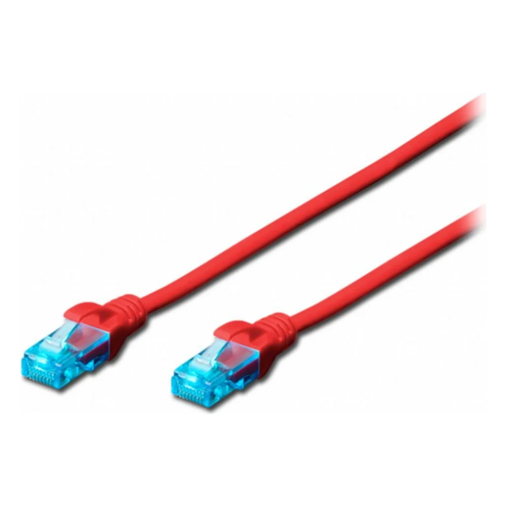 Патч-корд 3м, UTP, cat.5e, AWG 26/7, CCA, PVC, red Digitus (DK-1512-030/R)