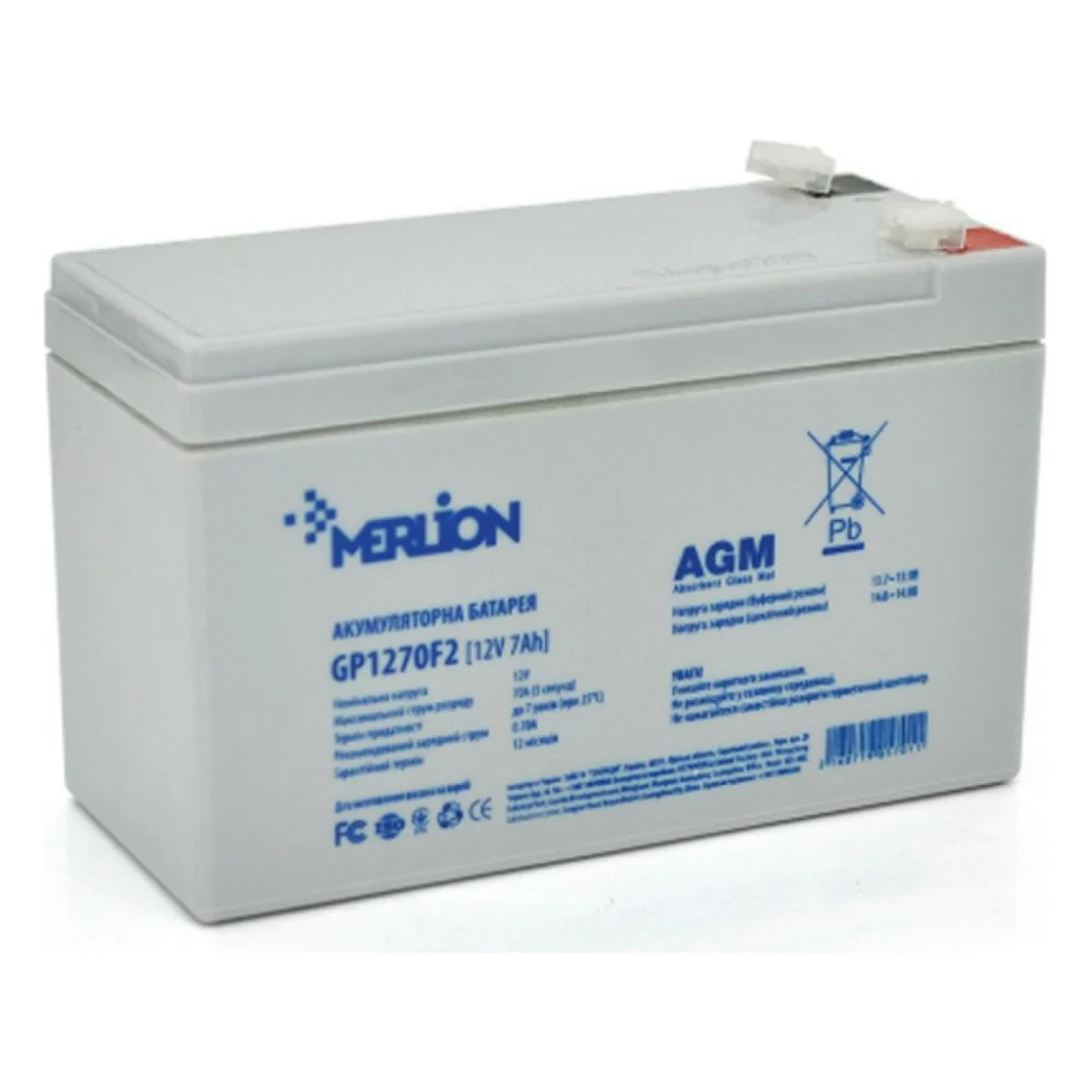 Батарея до ДБЖ Merlion 12V-7Ah (GP1270F2)