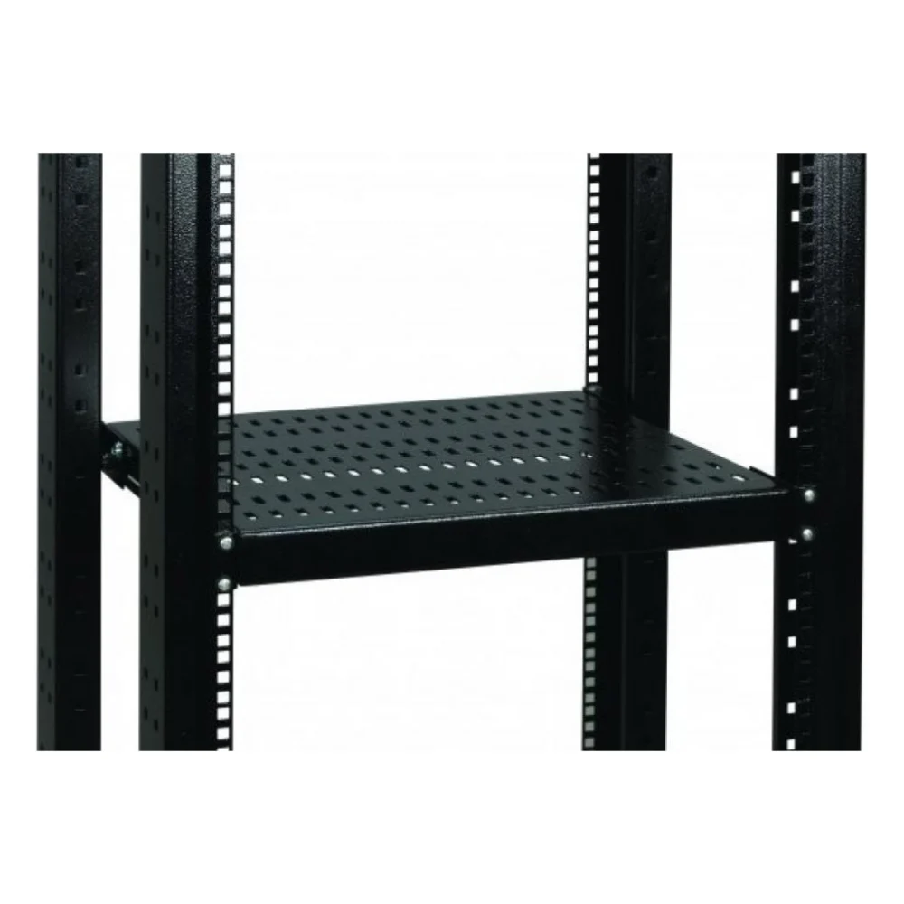 Полка 19" Conteg 1U глуб. 450 мм. до 100кг. RAL9005 (DP-PZ-450)