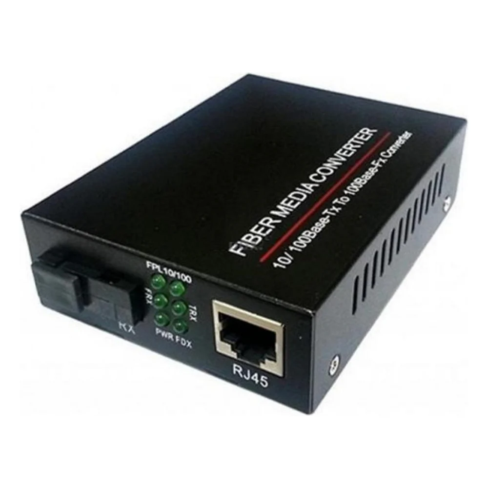 Медіаконвертер 10/100Base-TX to 100Base-F 1310нм, SM, SC/PC, 20 км FoxGate (EC-B-0,1-1SM-1310nm-20-LFP)